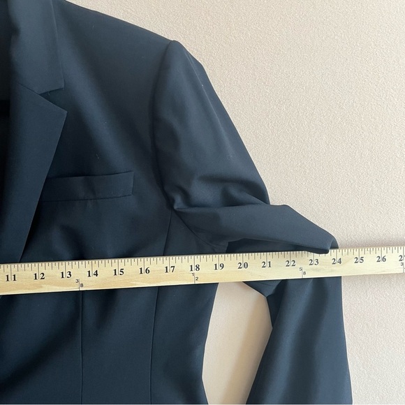 JCrew Campbell Blazer in Italian Stretch Wool Career Office Black size 12 - Picture 15 of 16